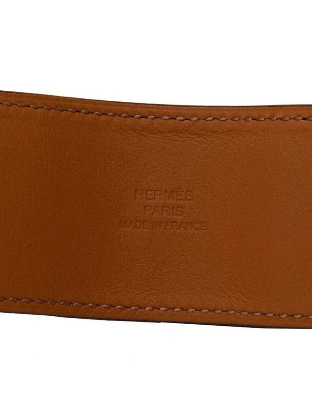 Hermes Collier de Chien Bracelet Purple Gold Leather Plated